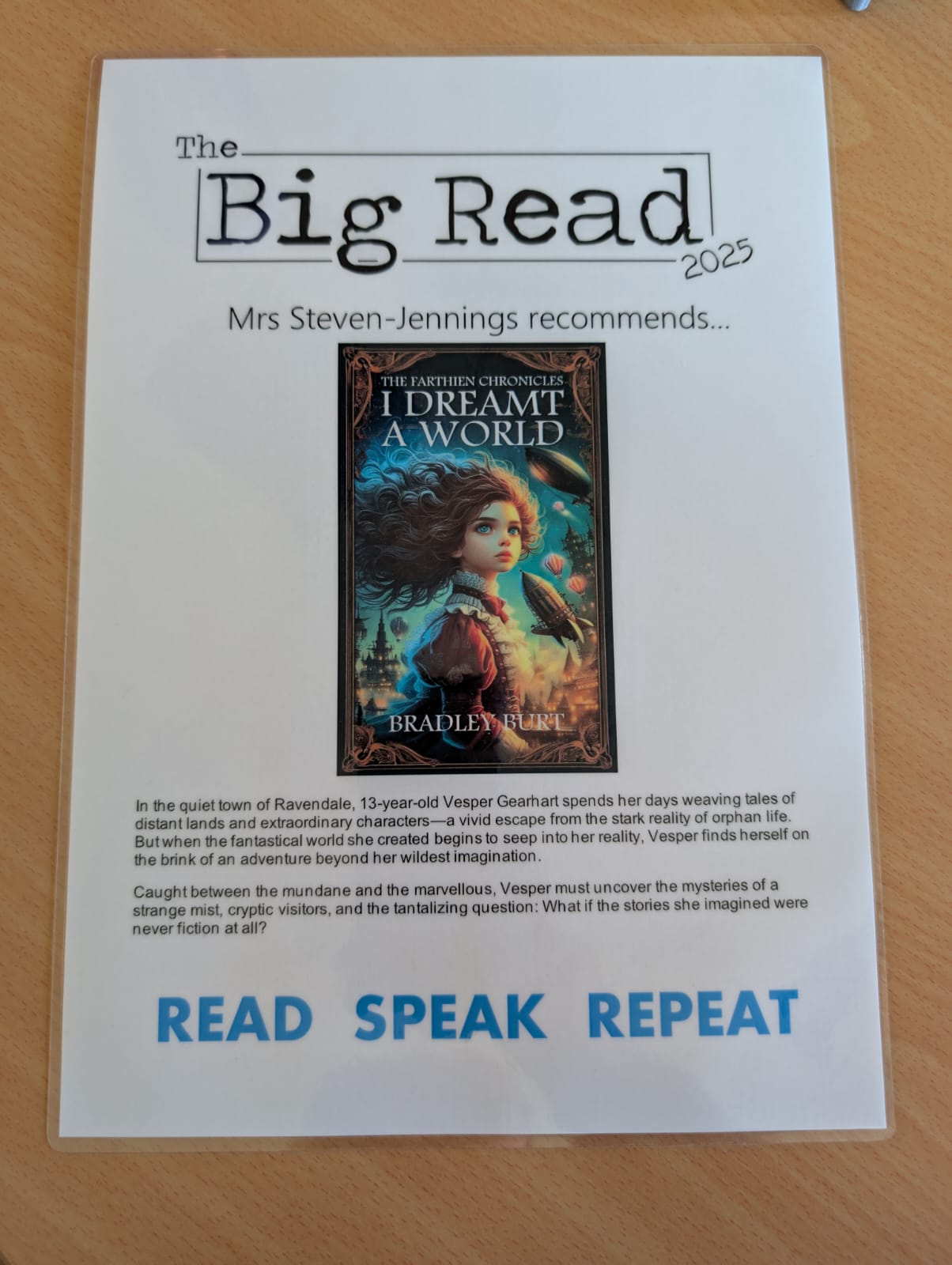 I Dreamt A World Featured in The Big Read 2025